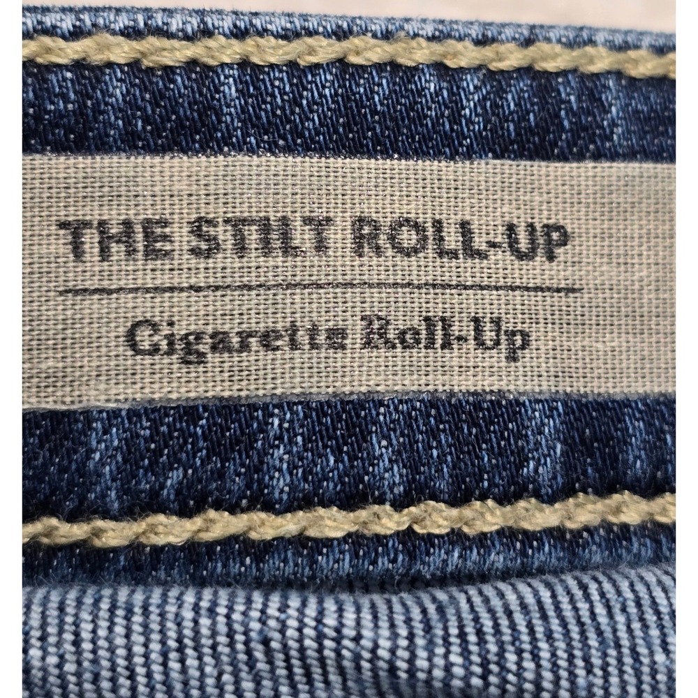AG Adriano Goldschmied The Stilt Roll Up Cigarette Jeans Distressed Blue Size 29 - Picture 5 of 11